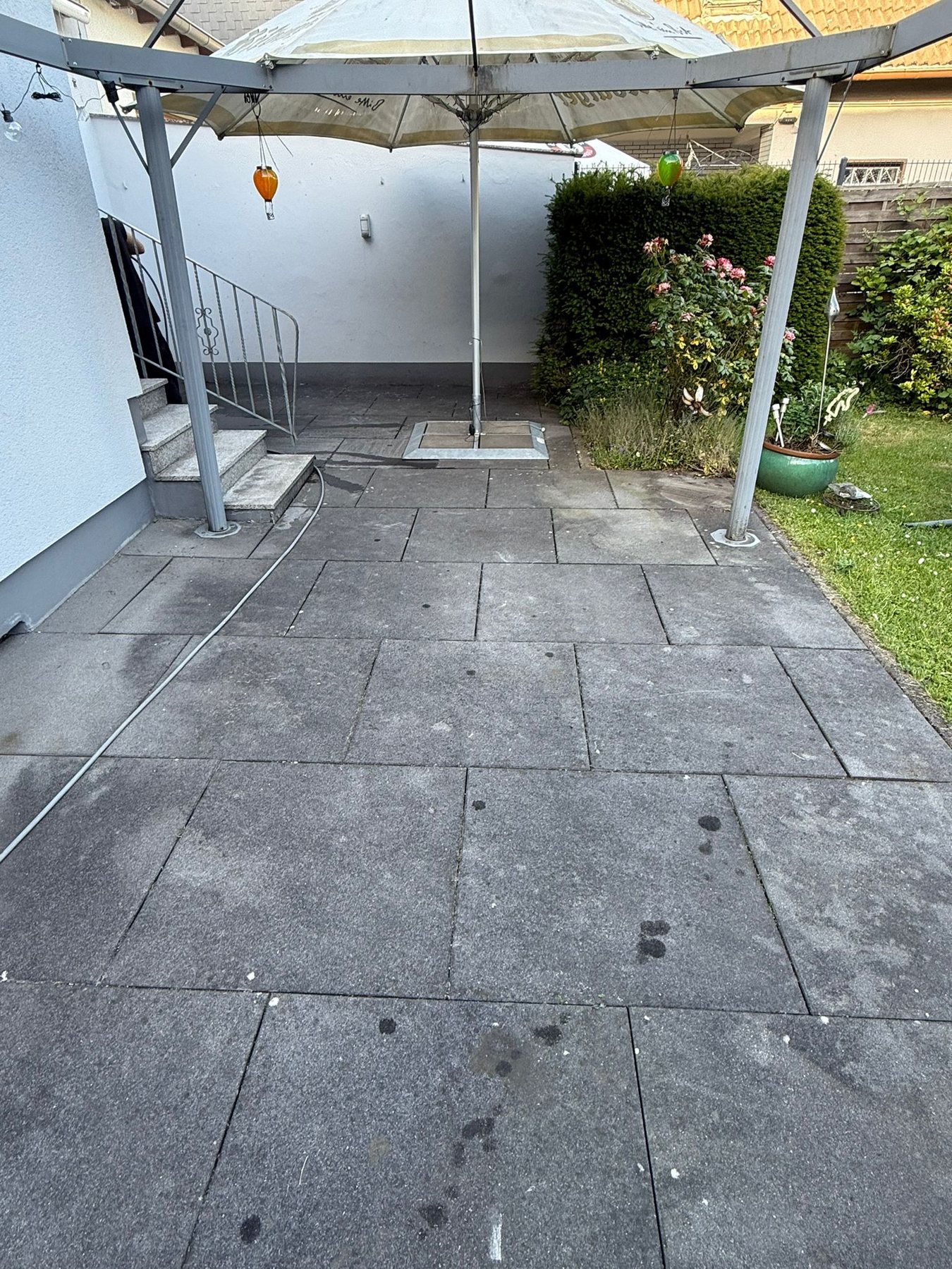 Terrasse Oberkassel – Vorher